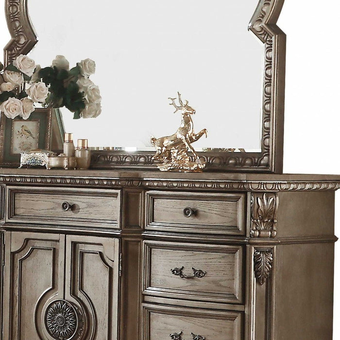 18" Solid Wood Combo Dresser - Brown