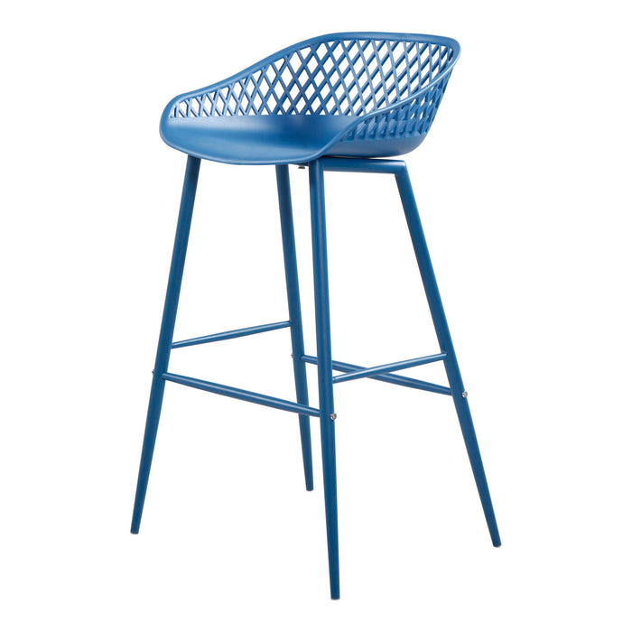 Piazza - Outdoor Barstool - Blue - M2