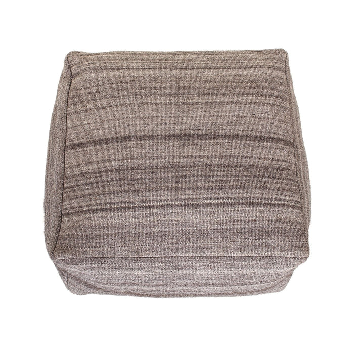 Pouf - Stone Gray / Brown