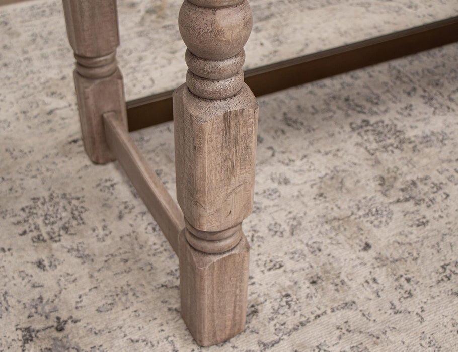 Natural Stone - Desk - Taupe Brown