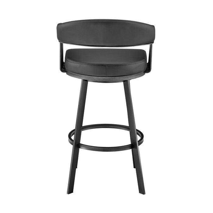 Swivel Low Back Bar Height Bar Chair - Black