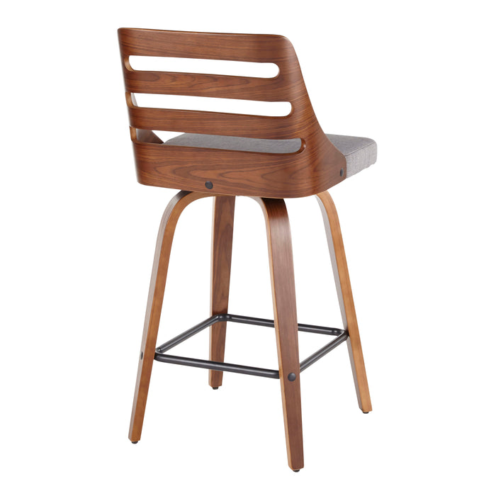 Trevi - Mid Century Modern Counter Stool (Set of 2)