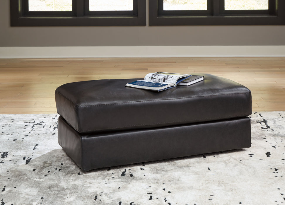 Amiata - Onyx - Ottoman - Leather Match