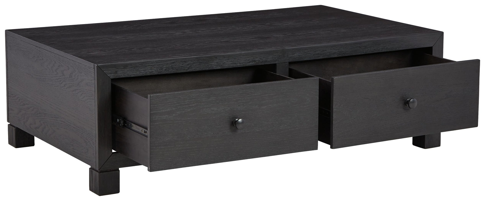 Foyland - Black - Cocktail Table With Storage