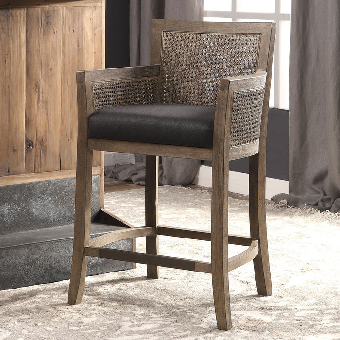 Encore - Counter Stool - Light Brown & Black