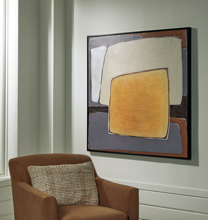 Actman - Cream / Brown / Gray - Wall Art