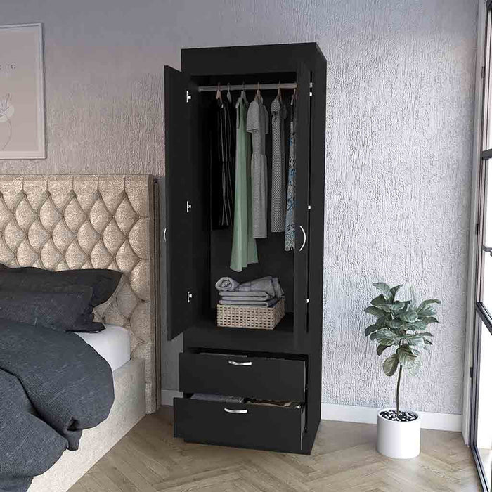 2 Drawer Dresser - Black