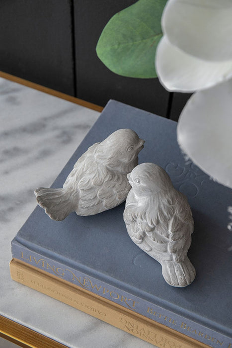 Skye Sparrow Bird Accents (Set of 2) - Antique Gray