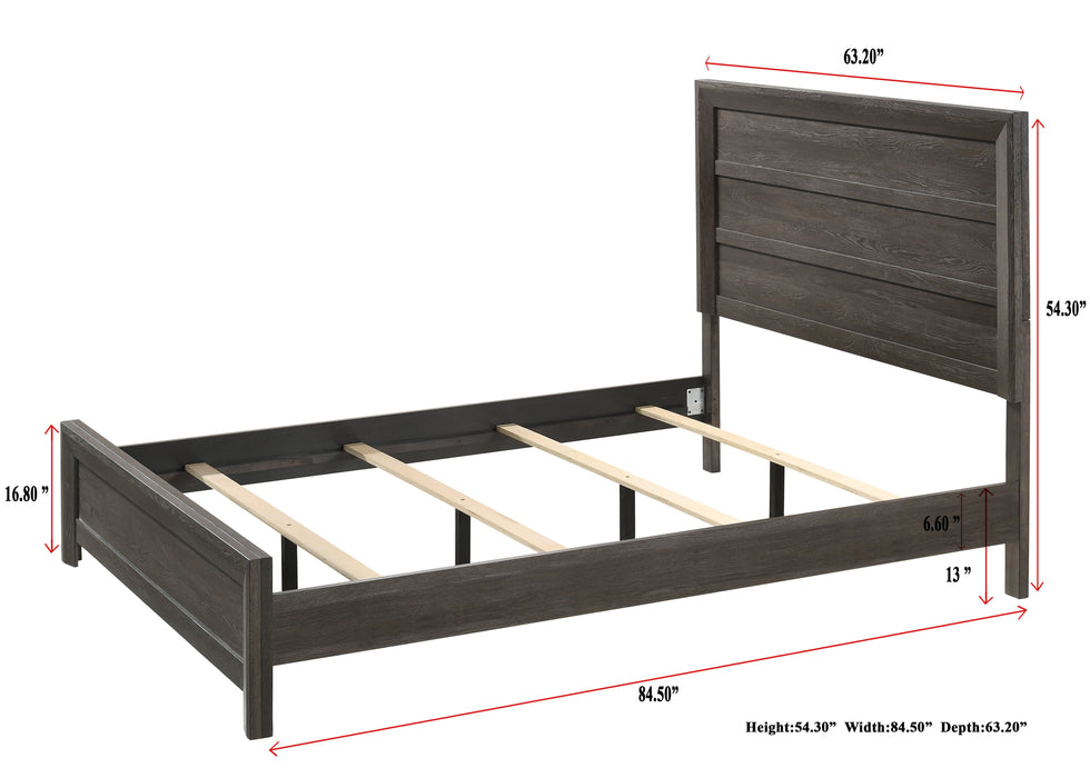 Adelaide - Queen Headboard, Footboard - Gray