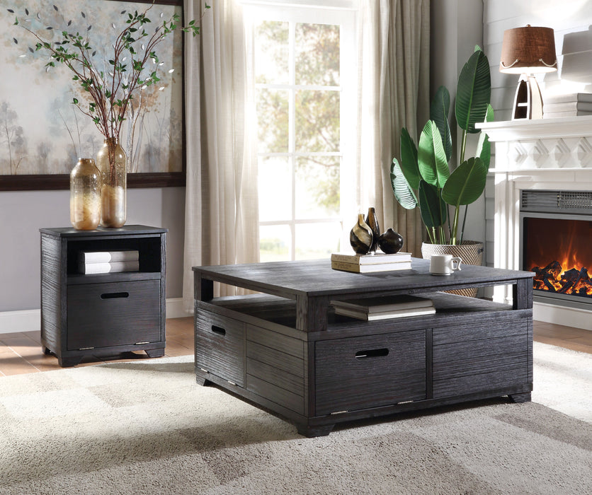 Kamilia - End Table - Antique Black