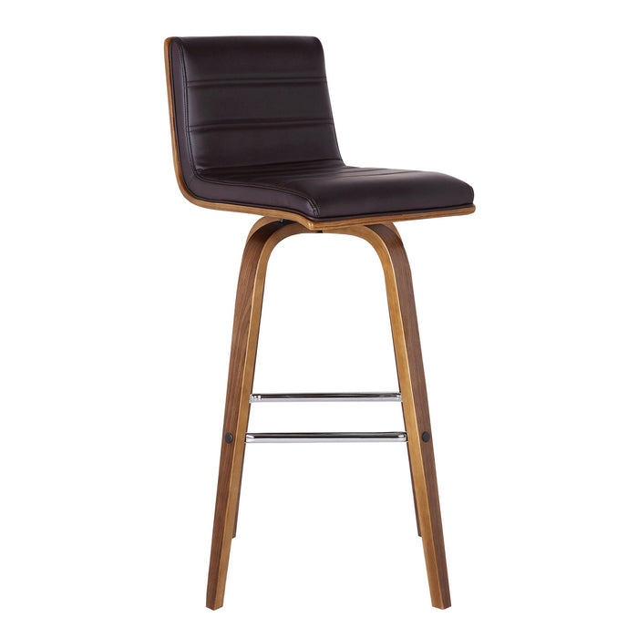 Swivel Low Back Bar Height / Bar Chair - Brown