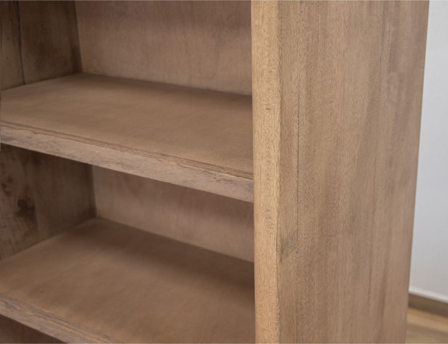 Natural Parota - 5 Shelves Bookcase - Brown Cappuccino