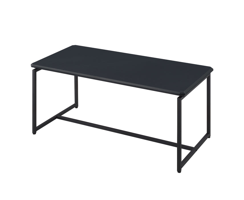 GT - 3 Piece Carbon Fiber Wrap Coffee Table And End Table (Set of 3)