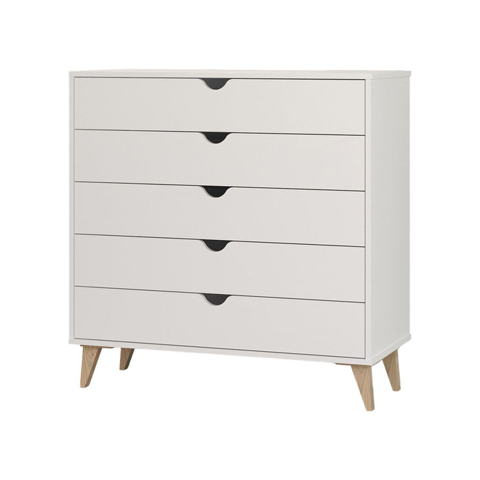 Dresser 5 Drawer - White