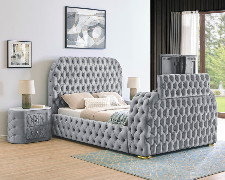 Natalia - King Headboard - Gray