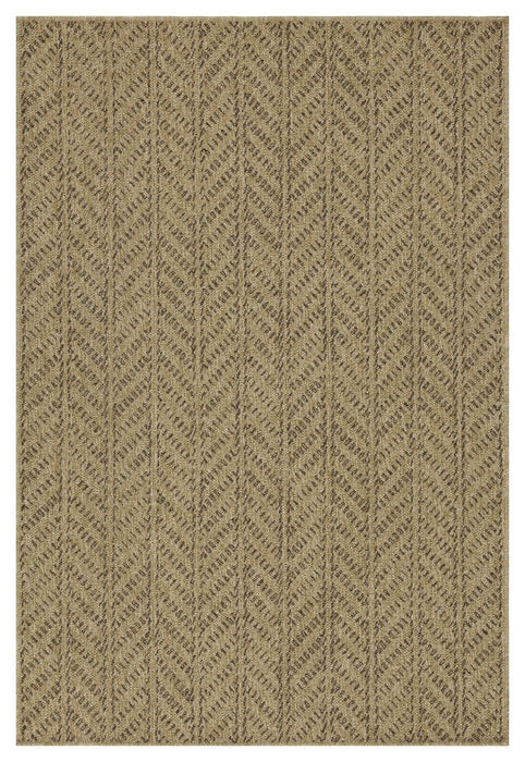 Earth - 5'3" X 7'3" Indoor, Outdoor Area Rug - Natural, Mocha