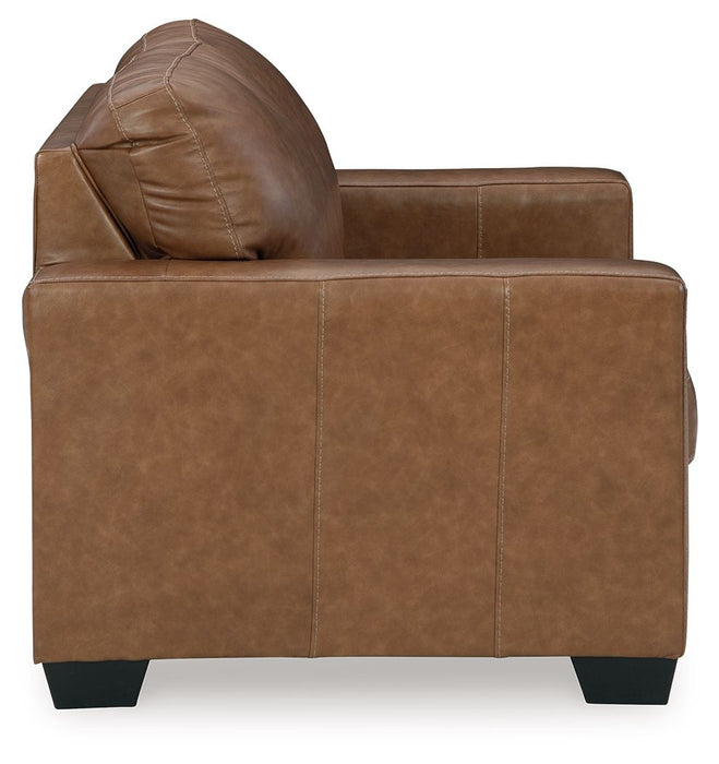 Bolsena - Caramel - Loveseat - Leather Match