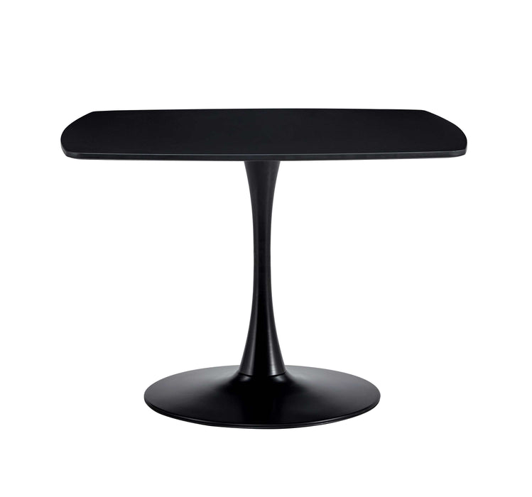 Table Mid-Century Dining Table For 4-6 People With Round MDF Table Top, Pedestal Dining Table, End Table Leisure Coffee Table