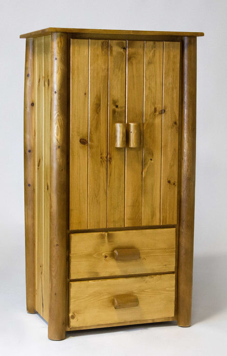 All Wood Armoire - Natural Light Honey