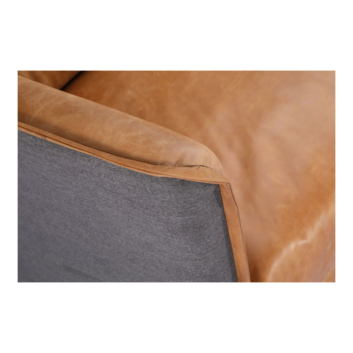 Messina - Leather Sofa - Cognac
