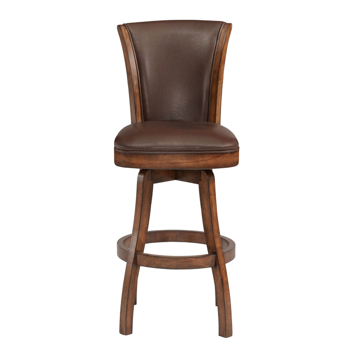 42" Swivel Counter Height Bar Chair - Brown / Chestnut