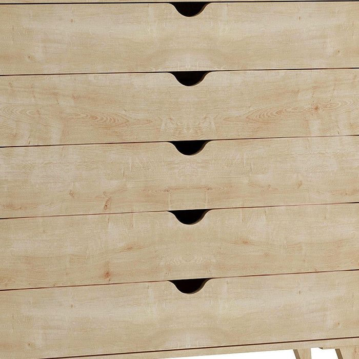 Five Drawer Dresser - Natural