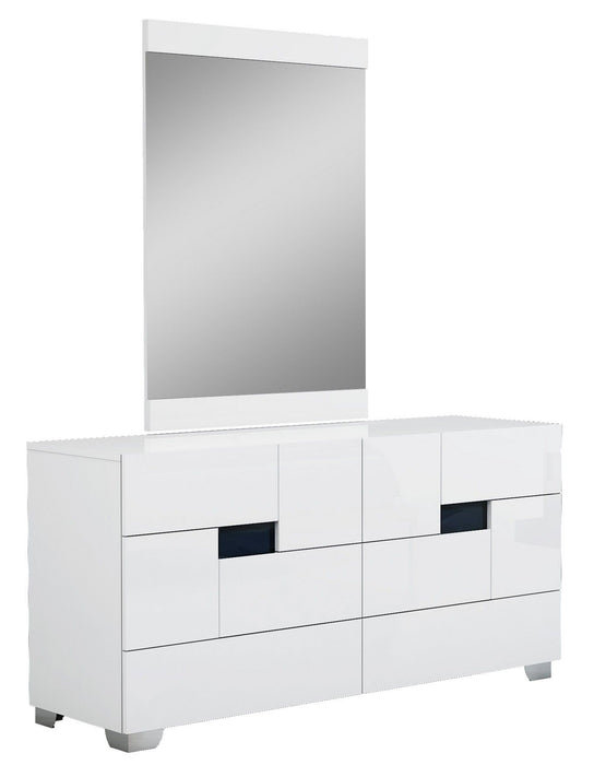 Superb High Gloss Dresser - White