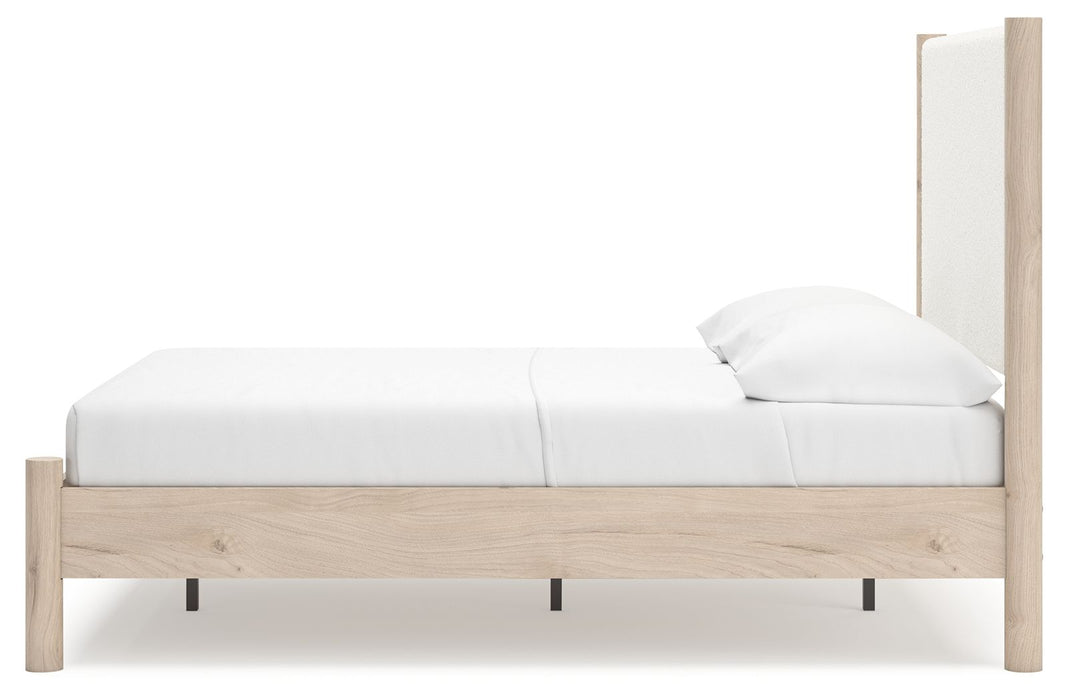 Cadmori - Upholstered Panel Bed