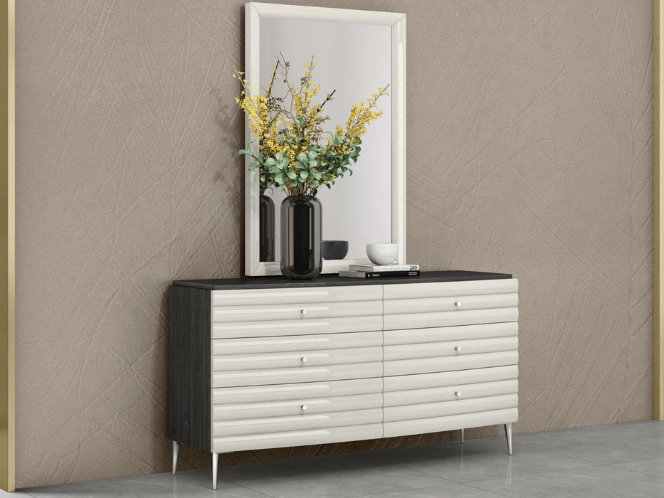 Double Dresser Six Drawer - Gray