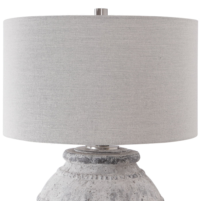 Montsant - Stone Table Lamp - Pearl Silver