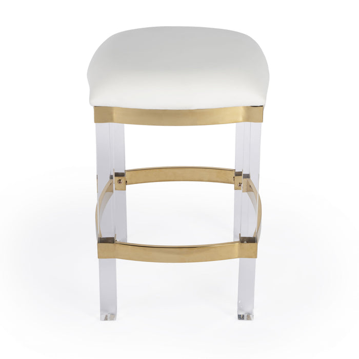 Counter Stool - Acrylic And Polished Gold