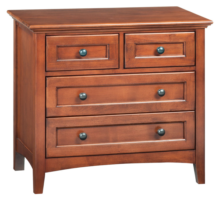 McKenzie - 4-Drawer Nightstand - Glazed Antique Cherry