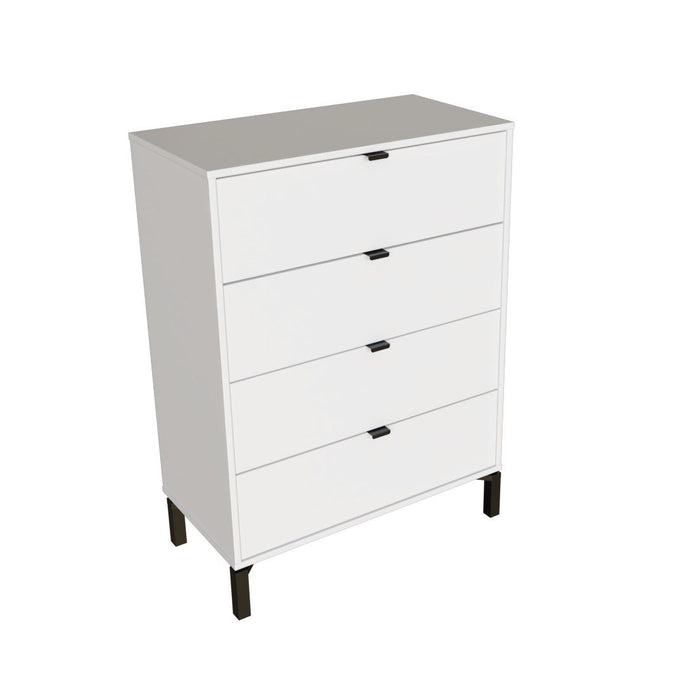 4 Drawer Standard Chest - White