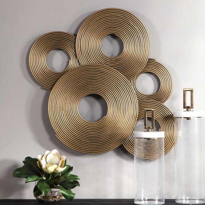 Ahmet - Rings Wall Decor - Gold