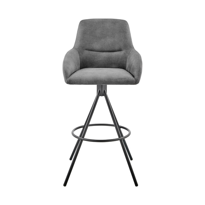 38" Counter Height Bar Chair - Charcoal / Black