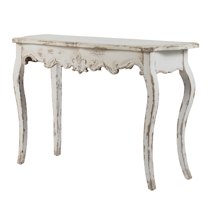 Slimline Console Table, For Hallway Living Room Bedroom - Whitewash