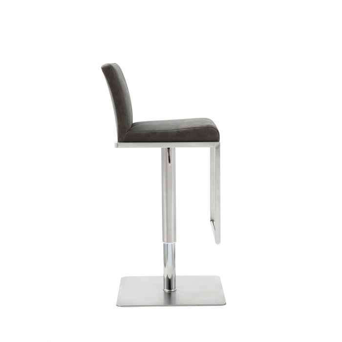 Stainless Steel Bar Chair - Gray / Silver