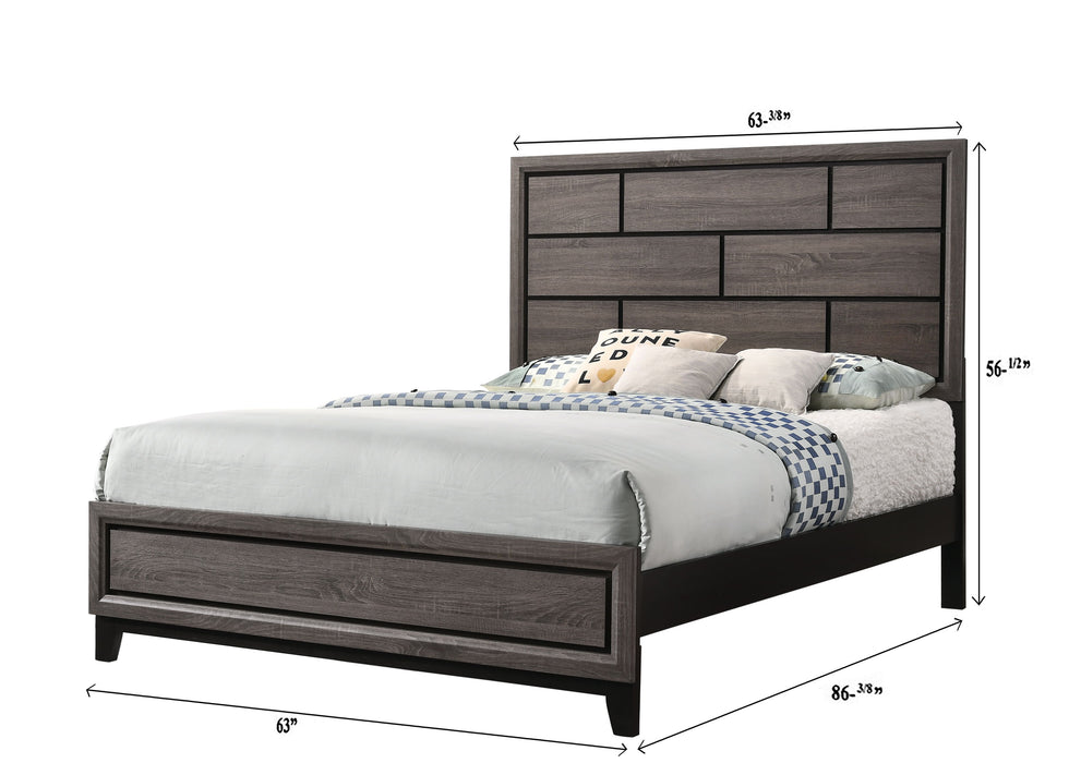 Akerson - Twin Headboard, Footboard - Gray