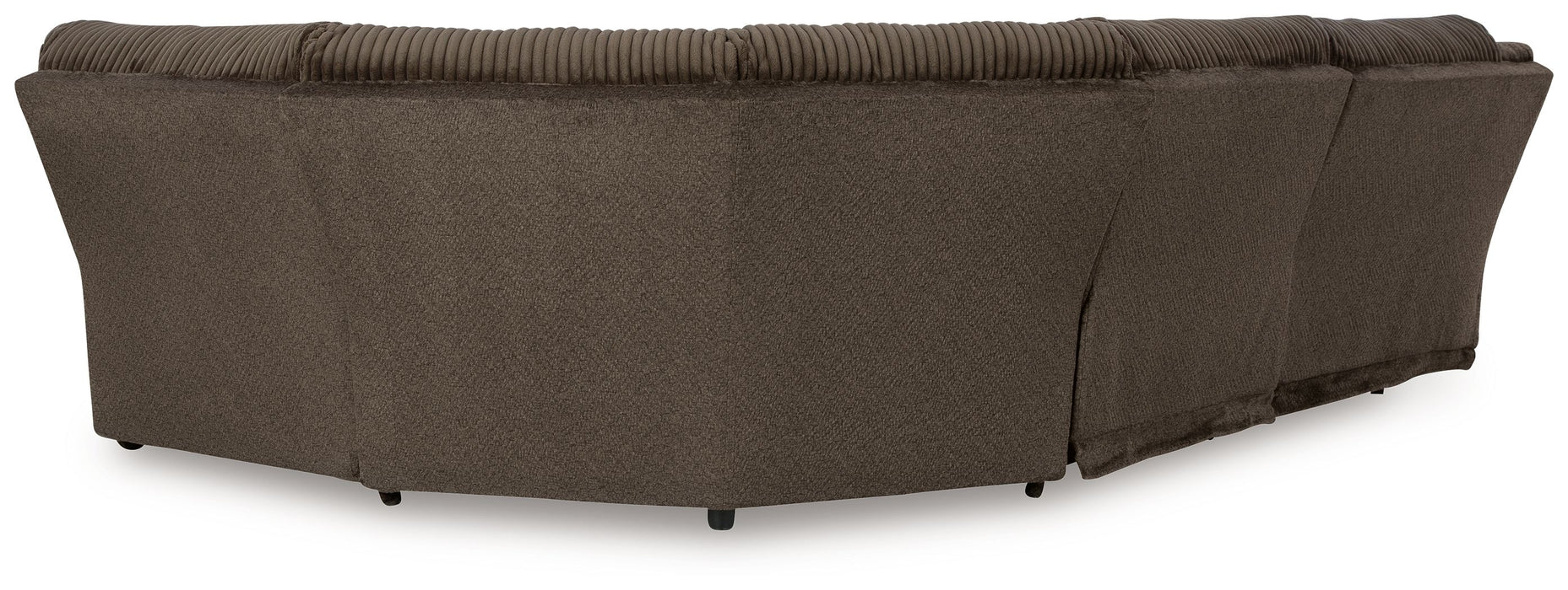 Top Tier - Chocolate - 5-Piece Reclining Sectional - Fabric