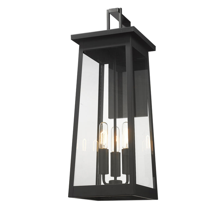 Alden 3 Light Wall Light - Matte Black