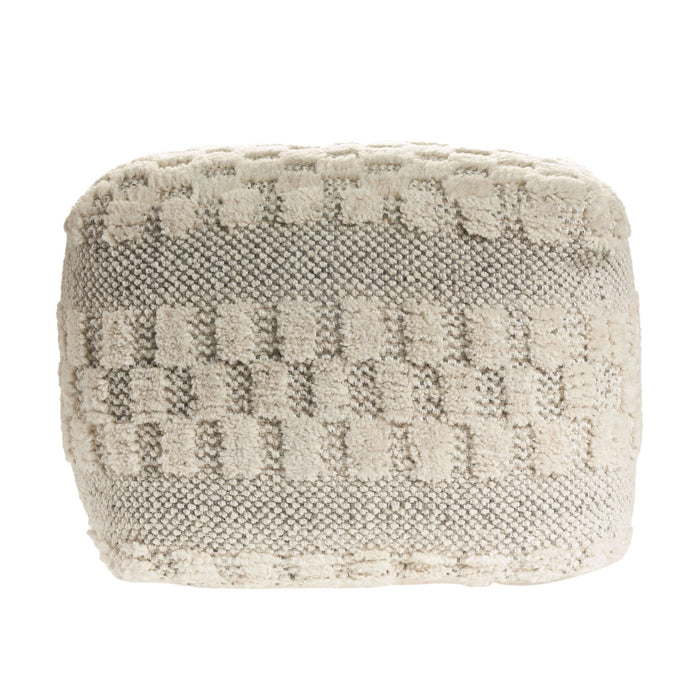 Wool Ottoman - Beige