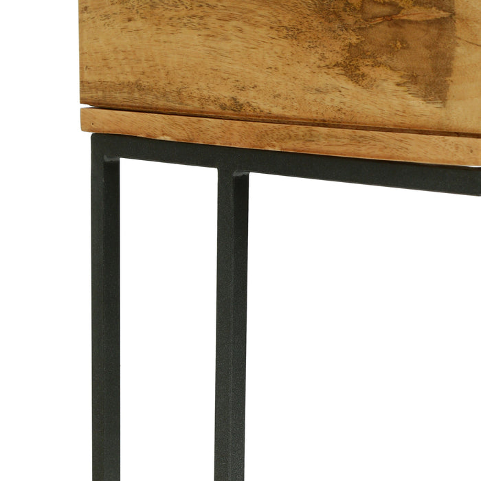 C-Table With Drawer - Brown