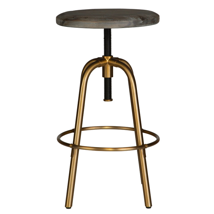 Revolve - Brass Counter Stool - Bronze