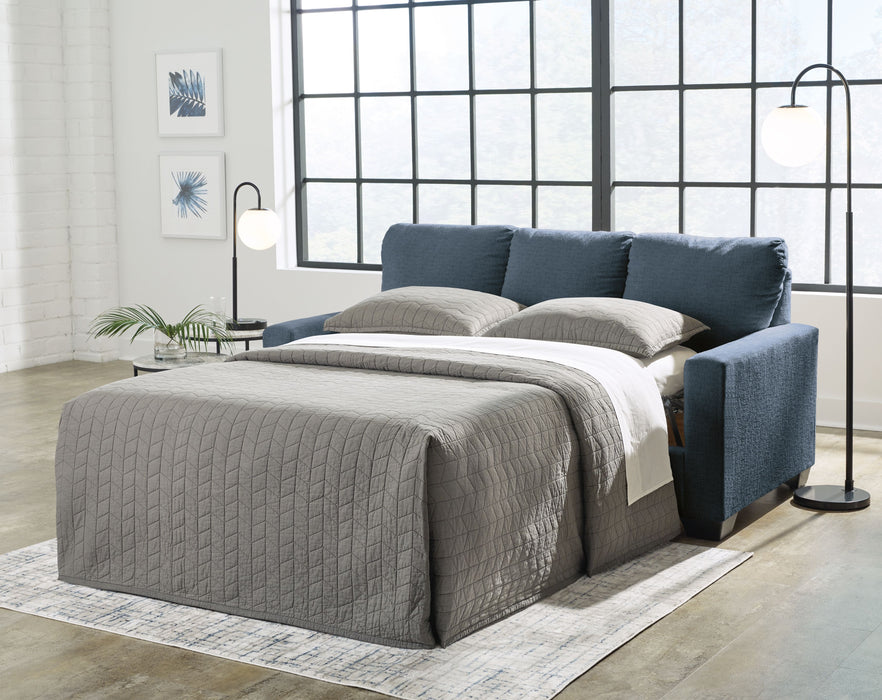 Rannis - Navy - Full Sofa Sleeper - Fabric