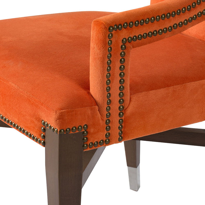 Modern Accent Chair Dining Chairs, Accent Chair For Living Room Dining Room Kitchen - Orange