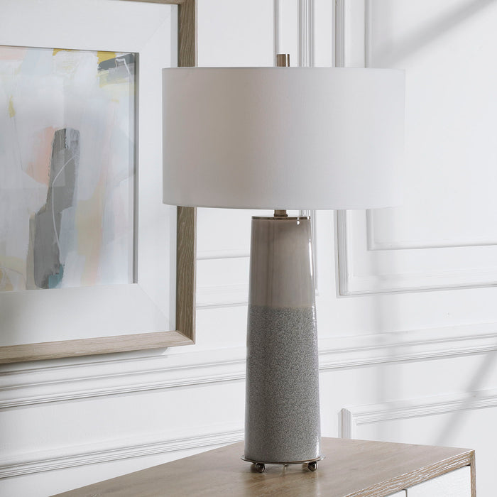 Abdel - Glaze Table Lamp - Gray