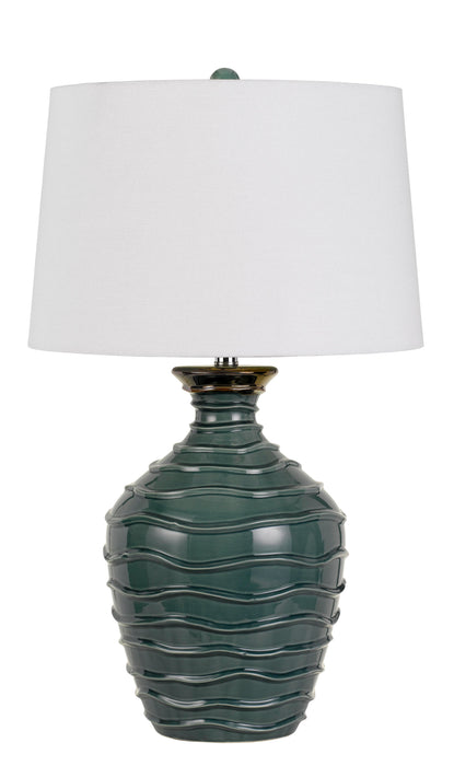 Oristano - 29" Height Ceramic Table Lamp - Teal