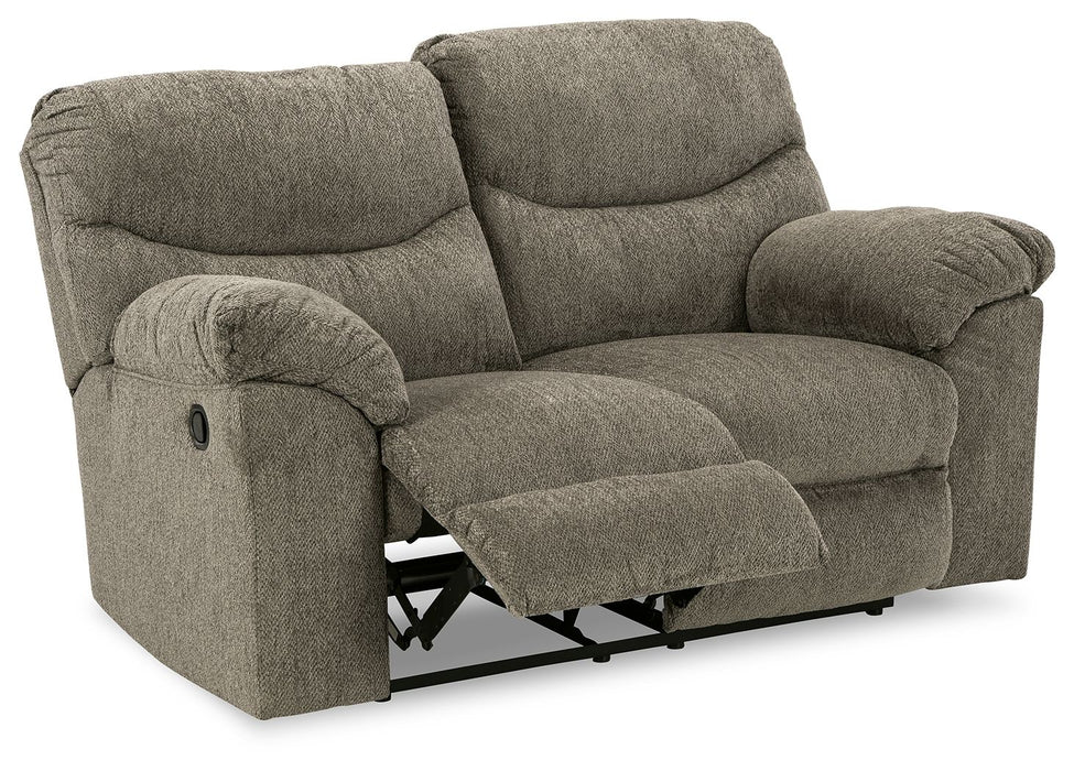 Alphons - Putty - Reclining Loveseat - Fabric