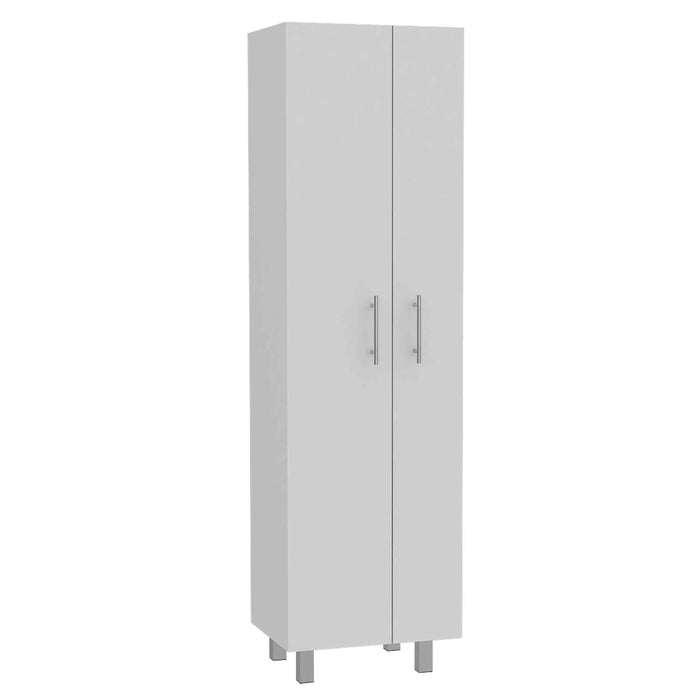 Versatile Tall Pantry Or Laundry Cabinet - White