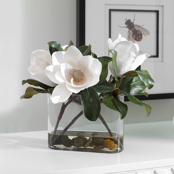 Middleton - Magnolia Flower Centerpiece - Green